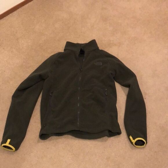 NORTH face army green polar fleece - Picture 1 of 11